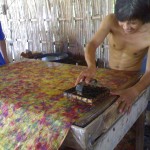 proses cap batik