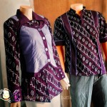 Batik Sarimbit Unik "One Heart Purple"