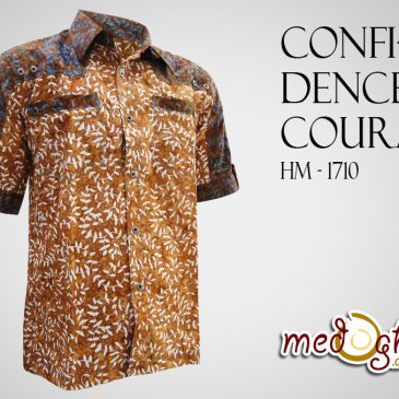 Kemeja Batik Pria Confidence Courage dan Dare untuk Gaya Simple Casual