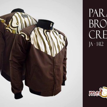 Jual Jaket Batik Pria Parang Brown Cream (Pre-Order)