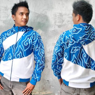 Stylish & Keren dengan Jaket Batik Mega Mendung LI-0701