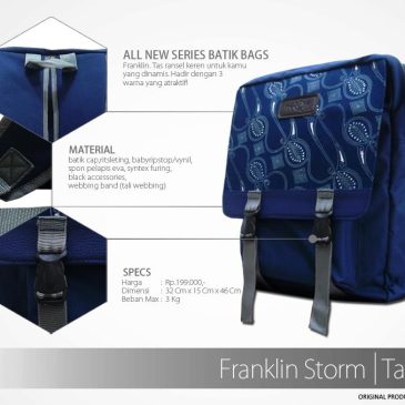 All New Franklin Backpack Series, Tasnya Cowok Dinamis