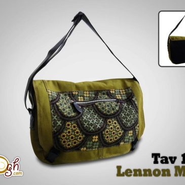 Tas Etnik Batik Lennon, Tas Laptop Selempang dengan Batik Lawas