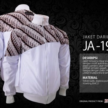 Jual Jaket Batik Patriot Series – Jaket Darius dengan Batik Parang Tuding