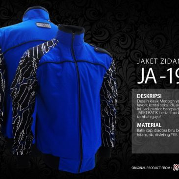 Jadi Patriot Bangsa dengan Jaket Batik Klasik Warna Biru – Jaket Zidane