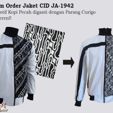 Custom Order Jaket CID JA-1942 – Batik Motif Kopi Pecah Diganti Parang Curigo